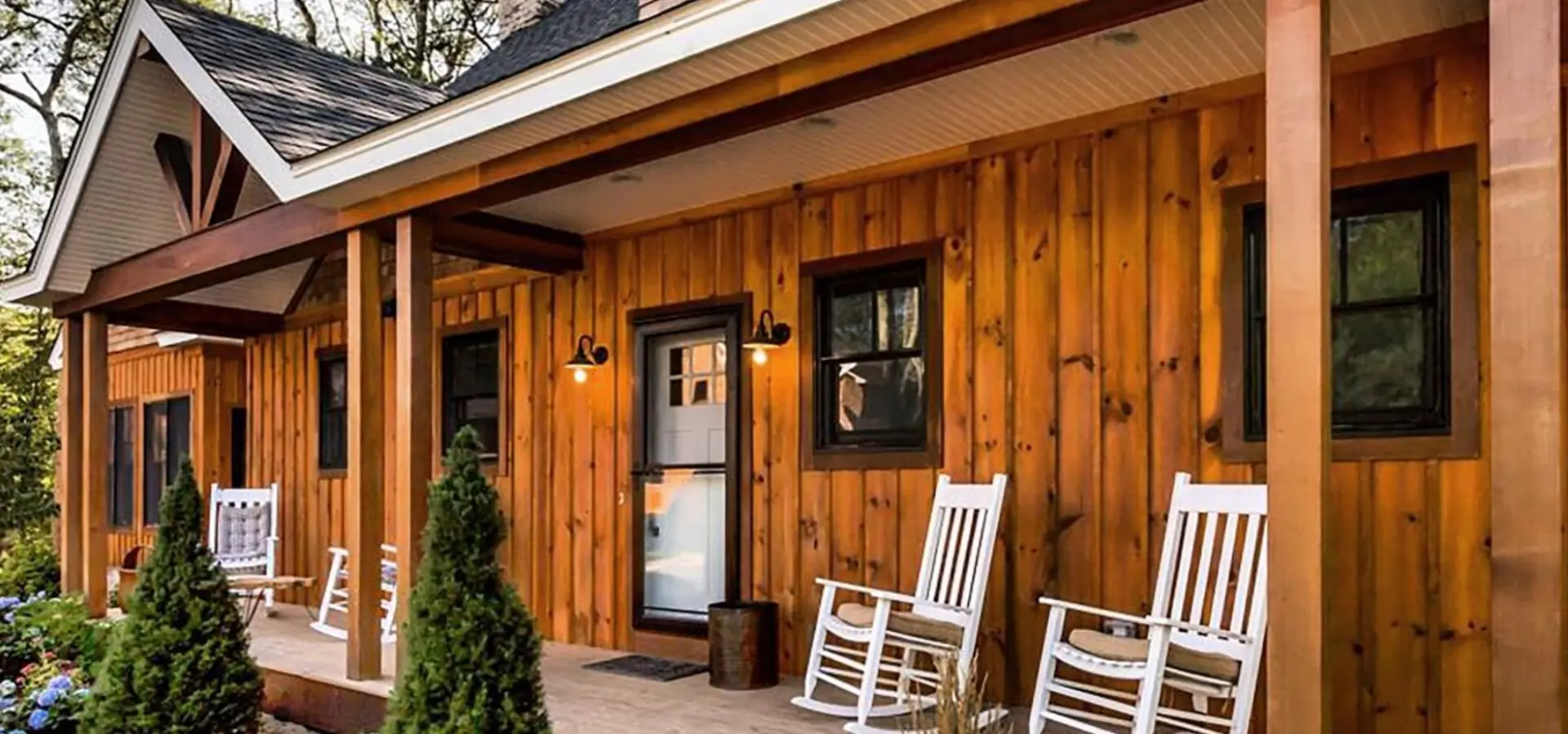 Cozy cabin at The Preserve featured in NE Home Life.