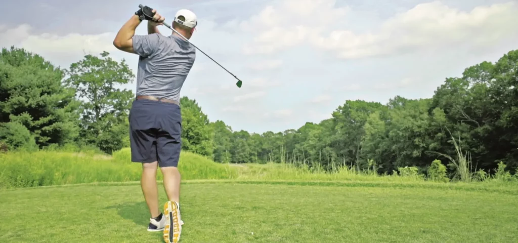 Golfer in action at The Preserve Resort & Spa, RI