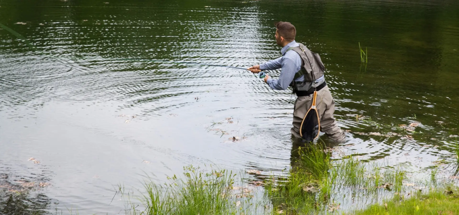 Tranquil fly fishing at The Preserve Resort, Rhode Island