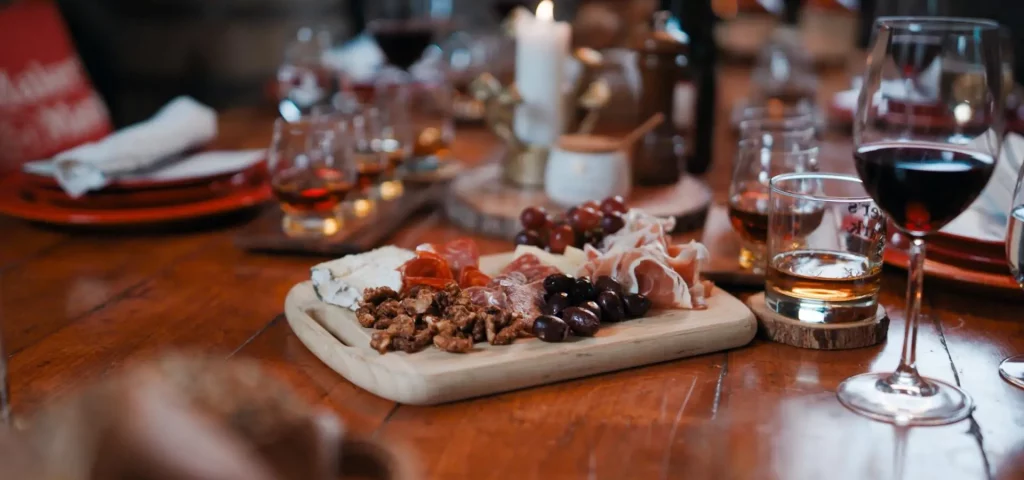 Elegant dining setup at The Preserve