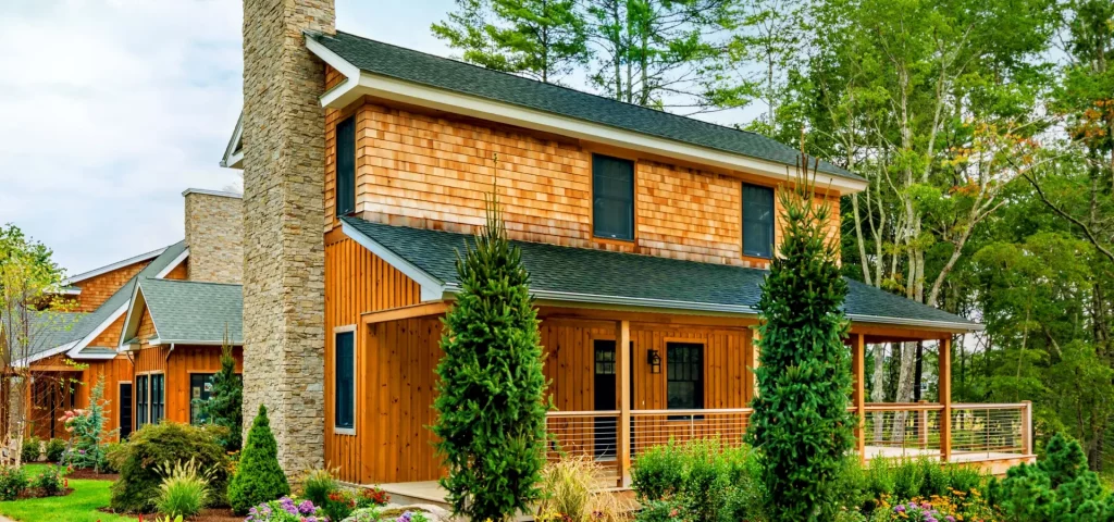 Luxury cabin exterior at The Preserve