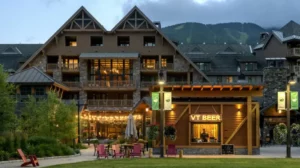 The Lodge at Spruce Peak is a four-season resort that showcases many Vermont producers.