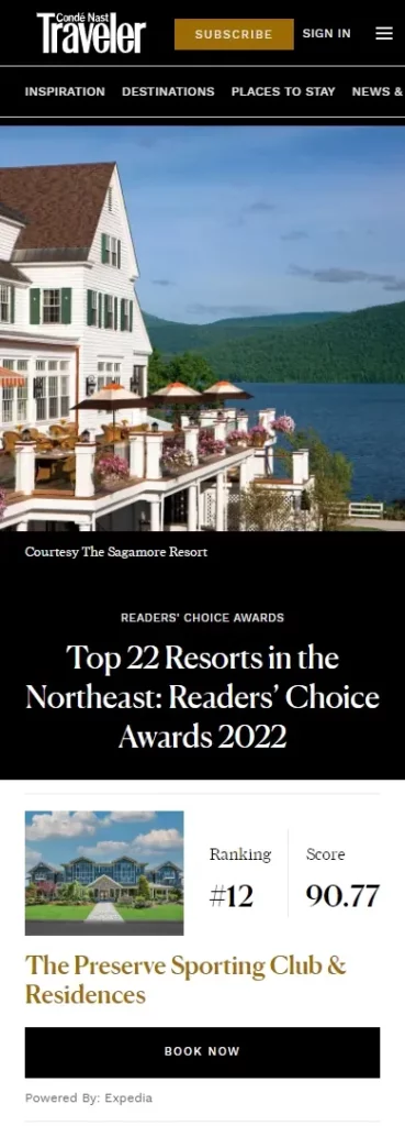 Top 22 Resorts in the Northeast