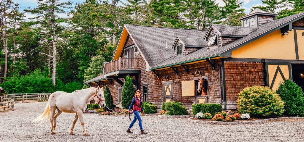 Equestrian Living’s spread on The Preserve, showcasing its luxury amenities and natural beauty in Rhode Island.