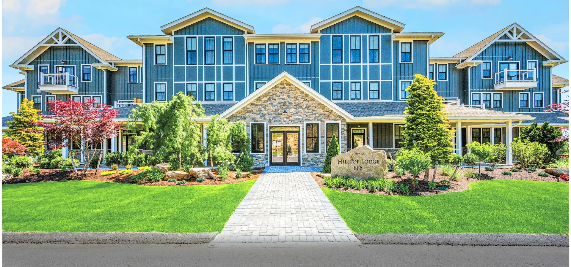 Entrance to The Preserve Resort & Spa Hilltop Lodge in Rhode Island