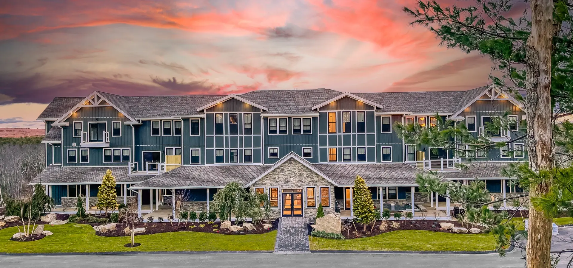 Tranquil front porch scene at The Preserve Resort & Spa