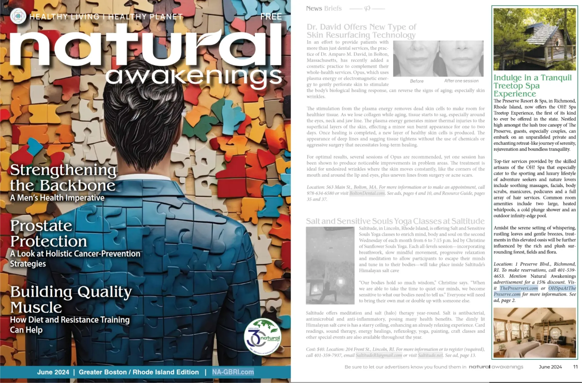 June 2024 cover of Natural Awakenings magazine highlighting health and wellness.